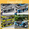 Energy Saving Alloy Bus Toy Model With Lights And Sound For Collectors Kids