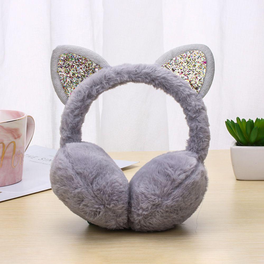 Headband Outdoor Earmuff Women Girls Ear Warmers for Cold Weather Cat Ears Winter Warm Earmuffs