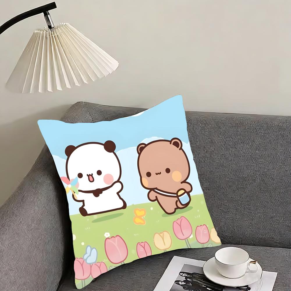 BBubu DubuU Cartoon Cushion Cover Pillowcase Ultra Soft Skin Friendly Fabric Cloud Like Comfort Concealed Zipper