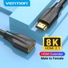 Vention HDMI 2.1 Extension Cable 8K HDMI 2.1 Extender Cable 48Gbps HDMI Male To Female Cable for PS4 HDMI Switch HDMI Extender