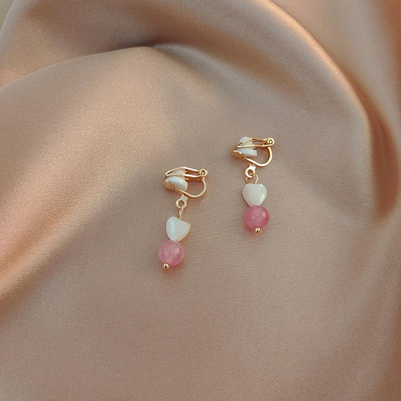 Korean Version of Advanced Ear Clip Without Ear Hole Women's Fashion Retro Versatile Cool Style Temperament Simple Earrings