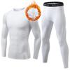 [Sillictor] Compression Wear Top and Bottom Set, Men's Warm Inner Setup, Cold Weather Underwear, Top and Bottom, Long Sleeves, Undershirt + Long