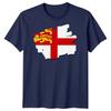 England Three Lions Flag English Heritage Unisexs TShirt Distressed