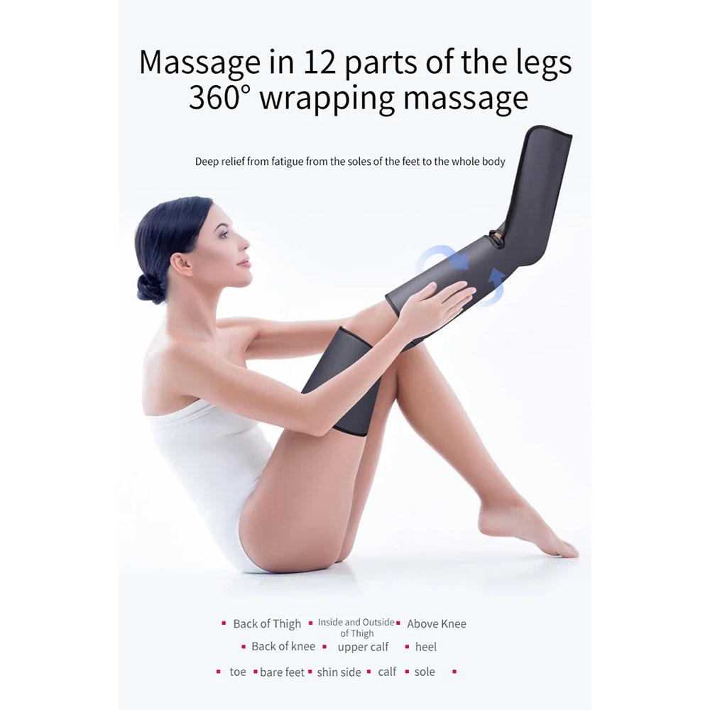 Массажные ботинки для ног, компрессионный компрессионный компрессионный массажер для ног, воздушный массажер для ног Airwace, уход за здоровьем ног, релаксация, прессотерапия