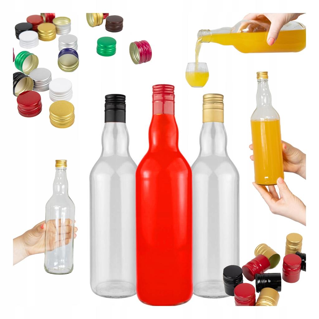 40X Butelki Szklane Monopol Monopolowa 0,7L Na Wódkę Alkohol Sok 700Ml