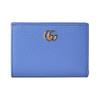 Gucci Double G light gold hardware leather wallet women's light purple