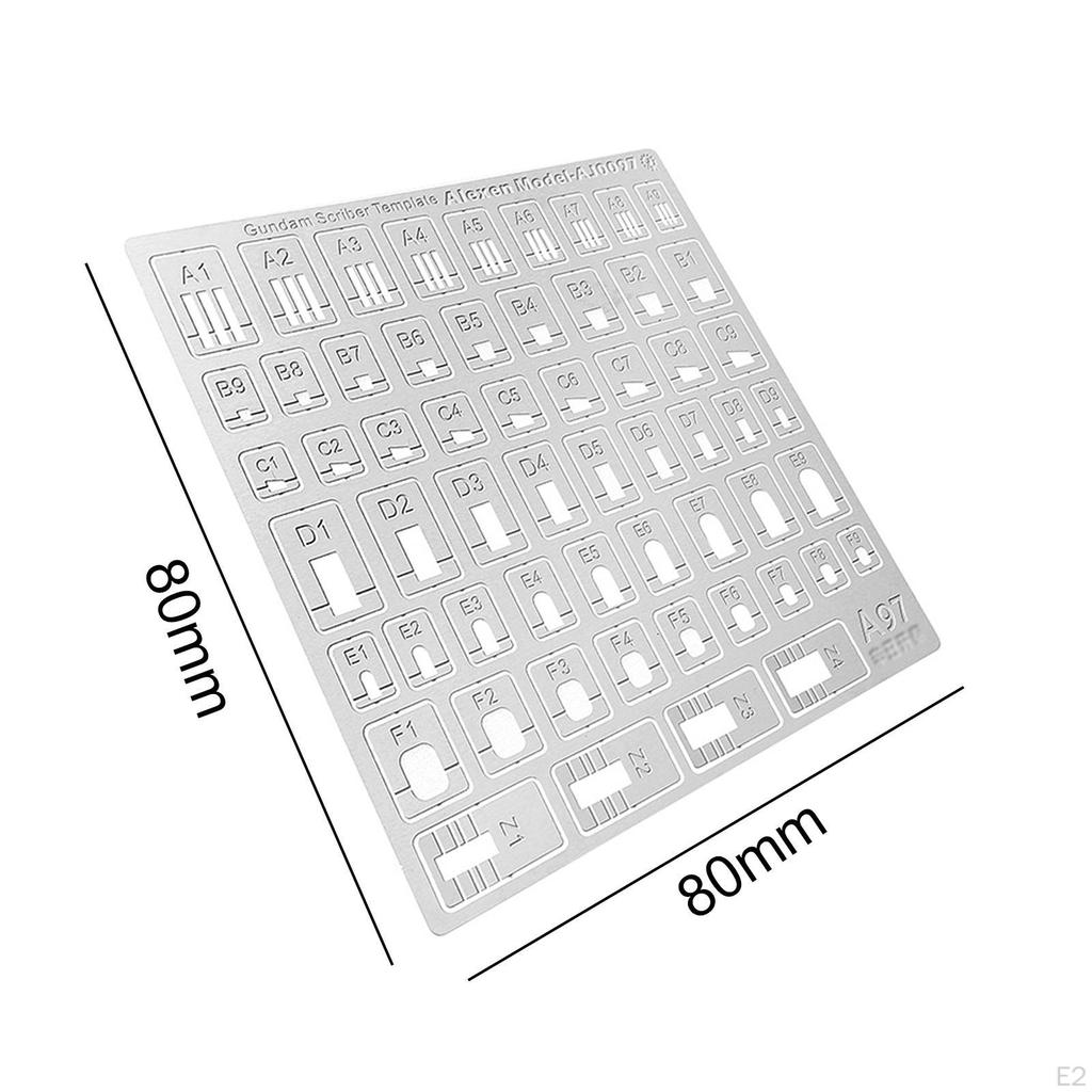 Line Carving Auxiliary Ruler Hobby Model Craft Tool, for Building,Drill Hole Detail Maker