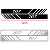 Car Rearview Mirror Waterproof Reflective PVC DIY Decortion Stickers For Peugeot 3008 5008 208 407 406 4008 206 308 307 301 207