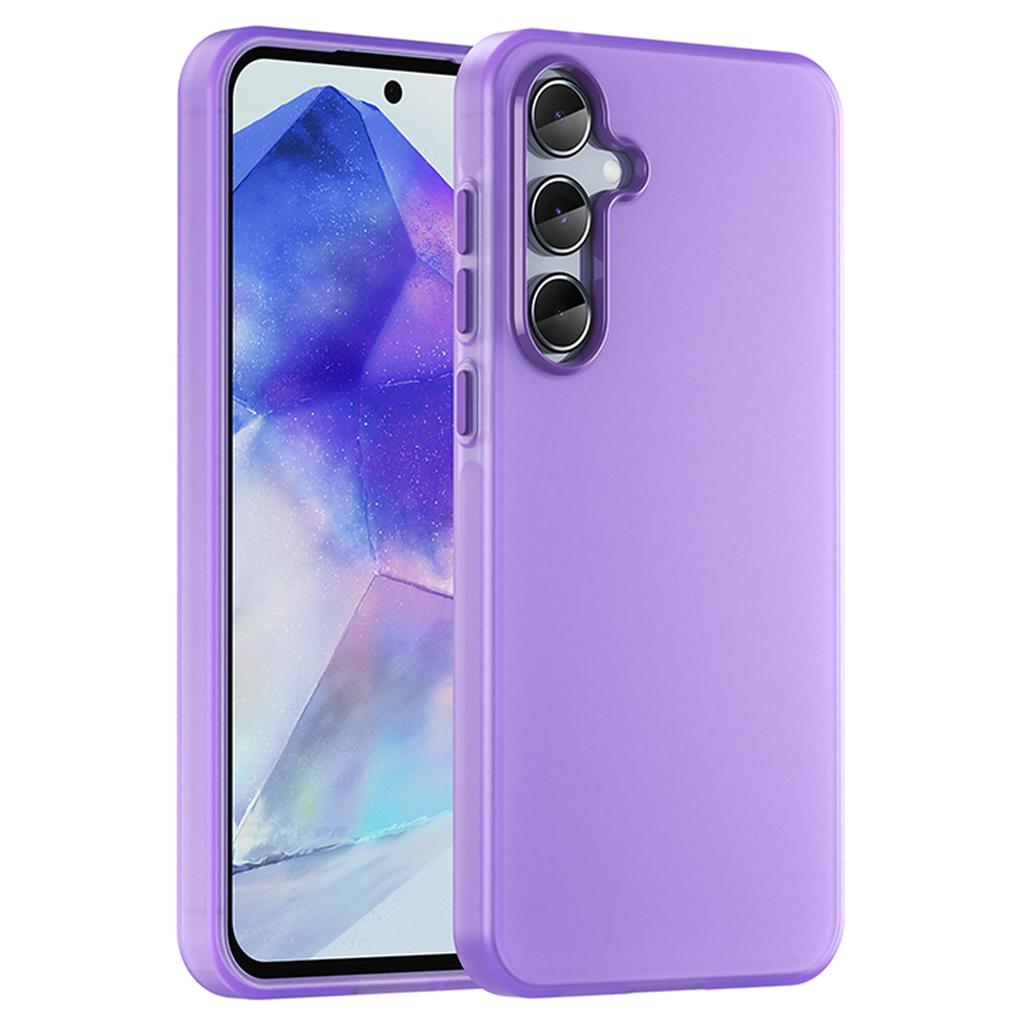 For Samsung Galaxy A55 5G Case TPU+PC Phone Back Cover Matte Translucent Design