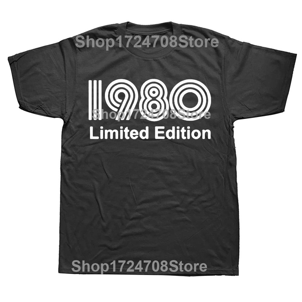 Novelty Awesome 1980 Limited Edition Funny 45th T Shirts Graphic Cotton Streetwear Short Sleeve Birthday Gifts Summer T-shirt