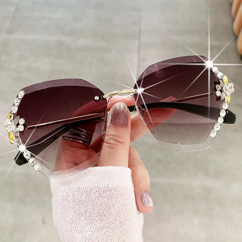 Солнцезащитные очки Diamond Inspired, женские модные солнцезащитные очки Sense Ins, персонализированные очки для уличной фотографии