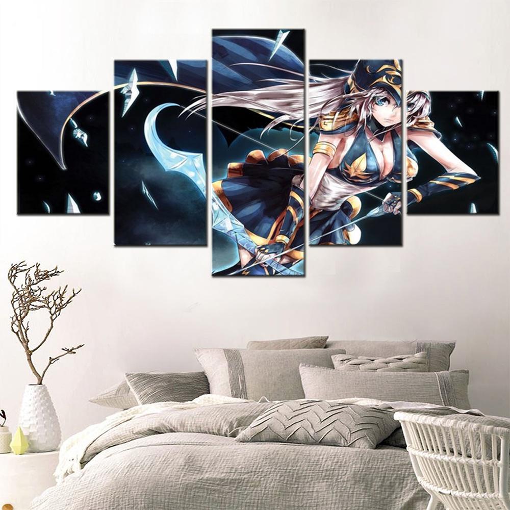 5 Pieces Canvas Wall Arts Sports Poster Painting Bullfighting Wallpaper Home Decor Modular Picture Print Living Room Mural