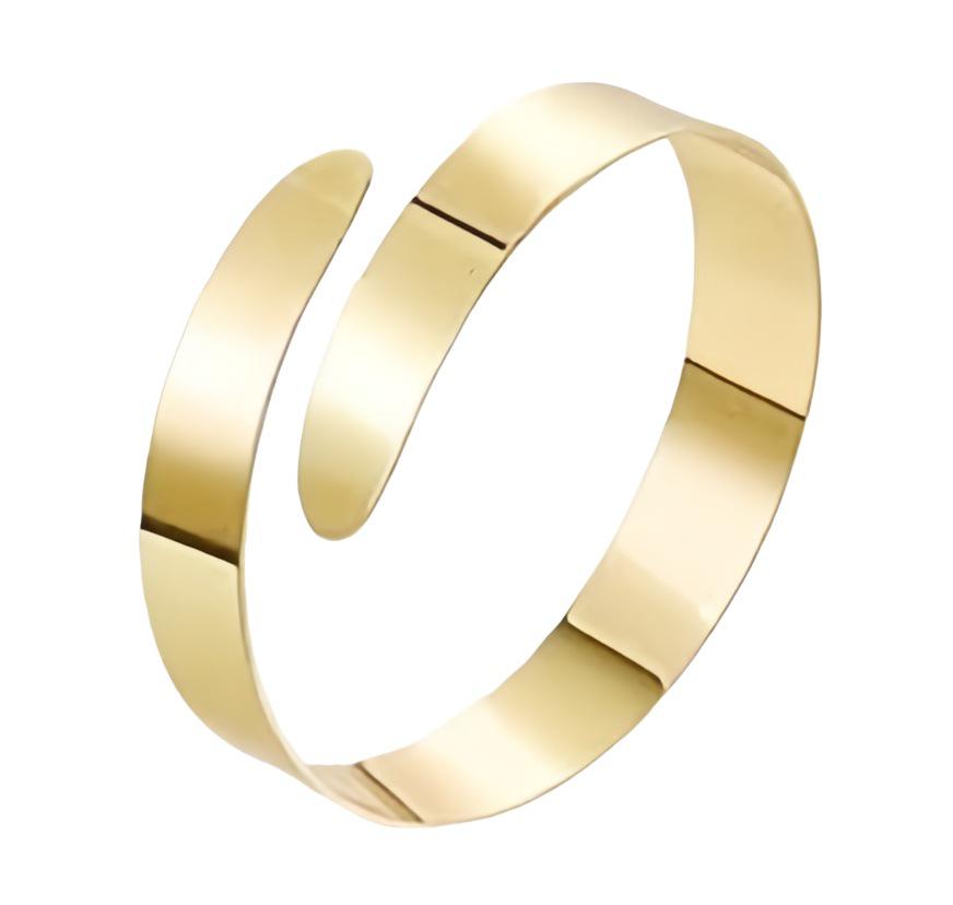 Geometric Open Metal Bangle Set: European & American Style Hand Jewelry