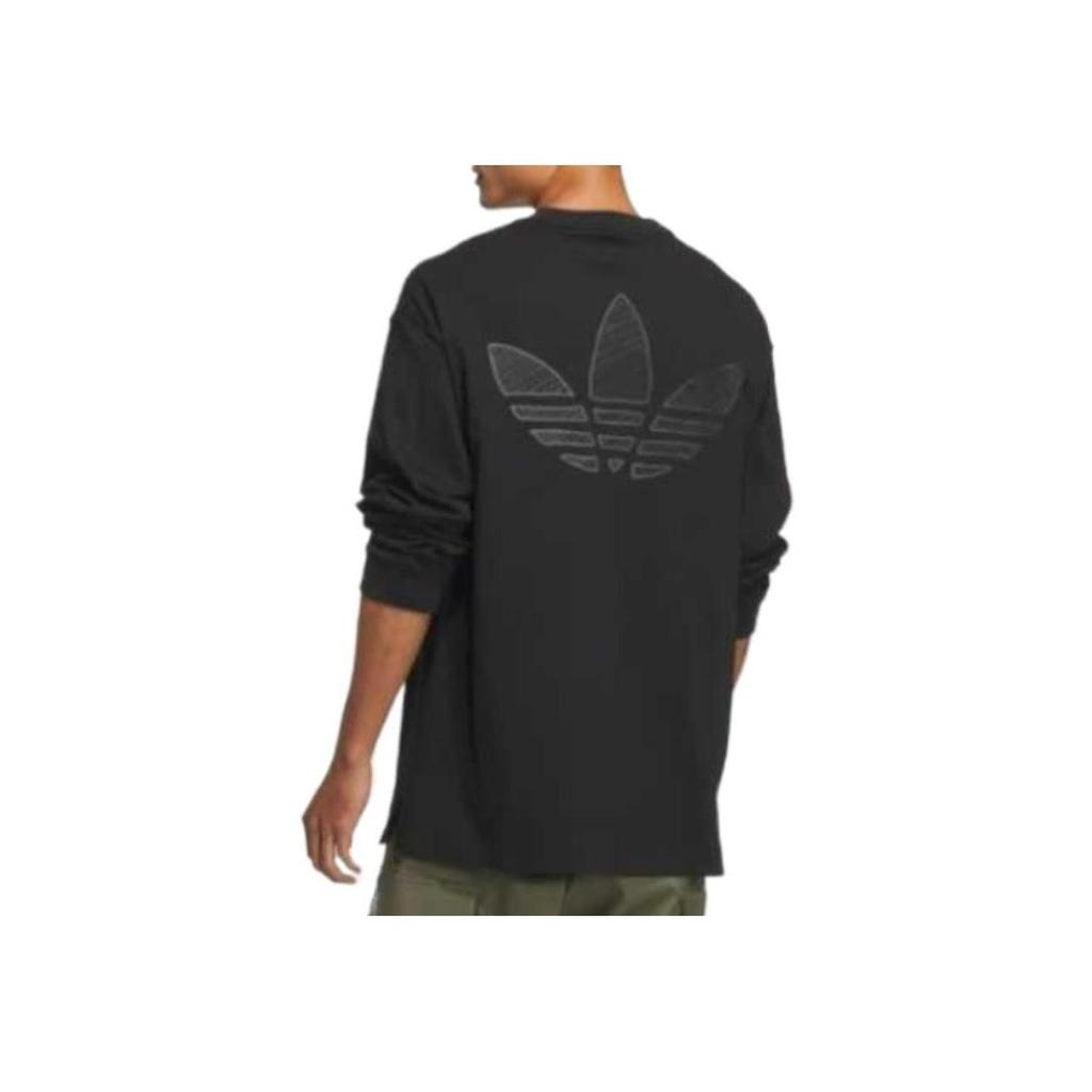 adidas Originals Men's Graphic Long Sleeve T-Shirt Black JL7499