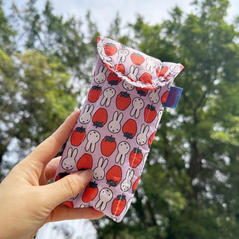 Cute Miffy Rabbit Glasses Storage Bag Cotton Sunglasses Pouch Outdoor Cute Kitty Rabbit Sunglasses Protective Cover Gifts