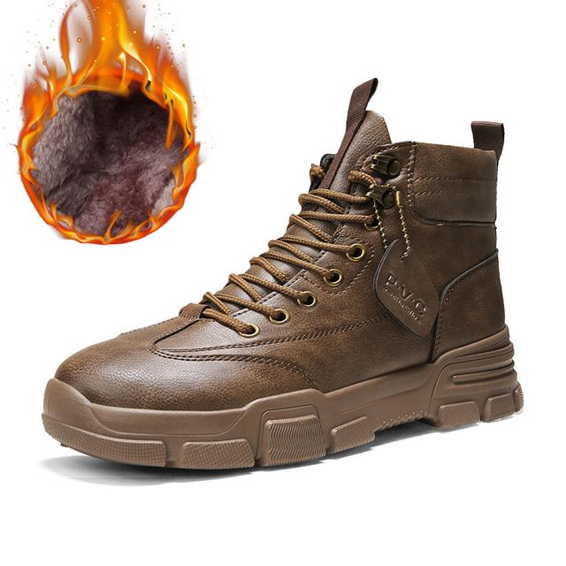 Роскошные мужские военные ботинки из микрофибры, мужские армейские ботинки на шнуровке, рабочая обувь с рантовой строчкой, уличные мужские зимние ботильоны, повседневные