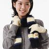 PIECEMAKER P LOGO STRIPE MUFFLER+GLOVE SET