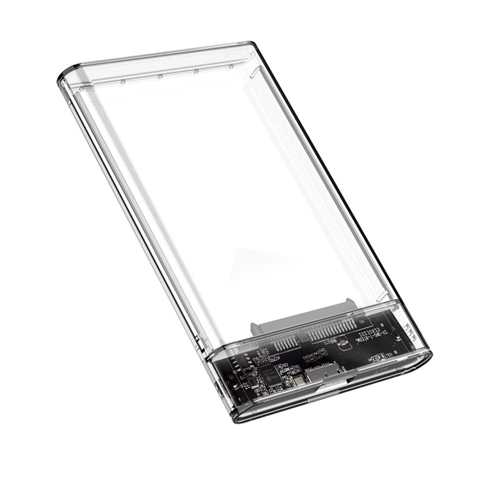 Внешний USB HDD чехол 5 Гбит/с 2,5-дюймовый прозрачный чехол для жесткого диска Корпус жесткого диска SATA HDD SSD чехол для хранения ноутбука ПК