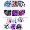 Блеск для ногтей 6 Grid Barbie Platinum Symphony Powder Sequins Pearlescent Powder Nail Glitter