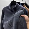 Men's Trendy Polar Fleece Stand Collar Jacket - Spring Warm Casual Sports Cardigan Sweater