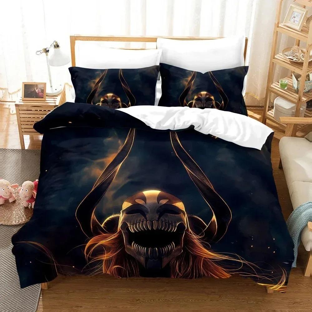 Anime Bleach Toushirou Ichigo Duvet Cover Pillowcase Bedding Collection Double Twin Full Queen King Adult Kids Bedclothes Quilt Cover