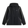 Comfortable Casual Minimalist Hooded Zip Jacket Men Jackets Black Obsidian-Gray AFDV005-3