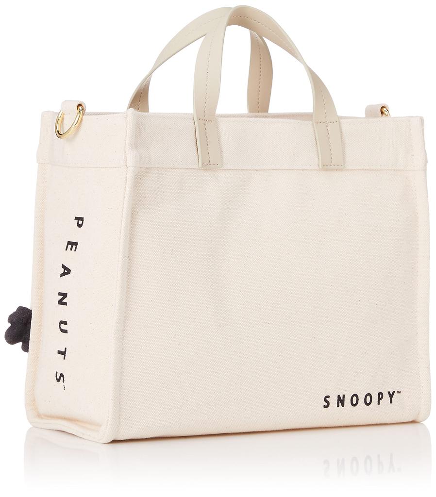 2WAY Tote Bag Wide Gusset Snoopy PEANUTS PN70 Snoopy Face [Hapitas] Women's