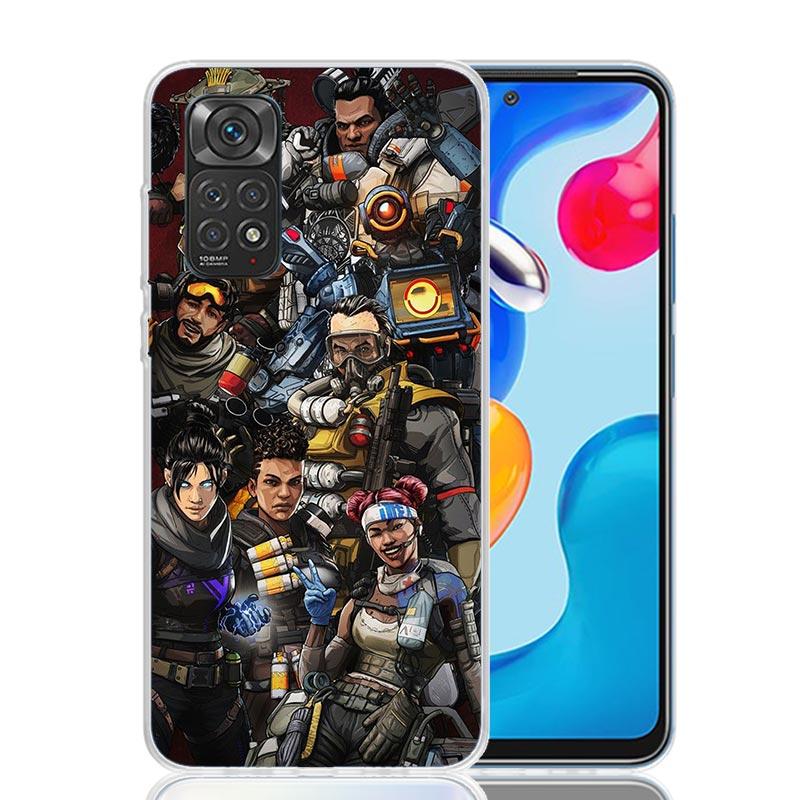 Apex Legends Phone Case For Xiaomi Redmi Note 15 14 13 12S 12 Pro Plus 11S 11E 11 11T 10S 10 Art Soft Pattern Cover Redmi Note 1