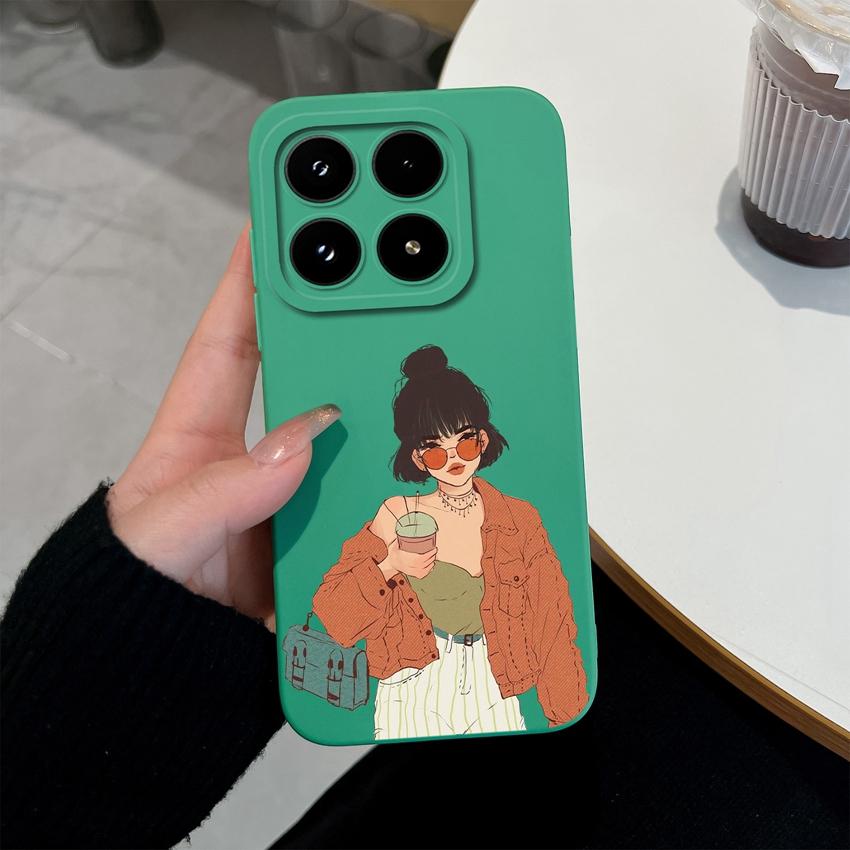 Модный силиконовый чехол для телефона для Xiaomi 17 14 14T 15 15T Pro Poco C71 C75 M7 M8 F7 F8 Премиальный противоскользящий прочный корпус для Xiaomi Capa