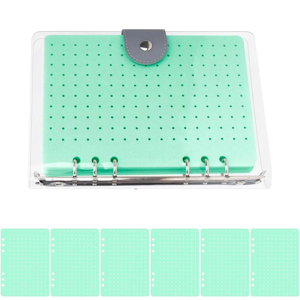 Практичные прочные фетровые книги для хранения булавок с 6 страницами, переносной альбом для хранения эмалевых булавок и сережек