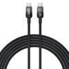 BASEUS Серия Discolor 1м Кабель для быстрой зарядки USB-C на USB-C 100 Вт Нейлоновый плетеный кабель для передачи данных