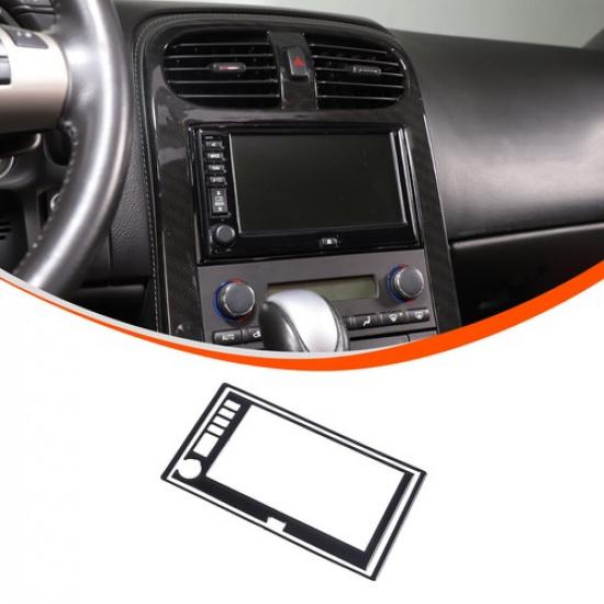 Glossy Piano Black Center Navigation Screen Trim Sticker For Corvette C6 2005-13