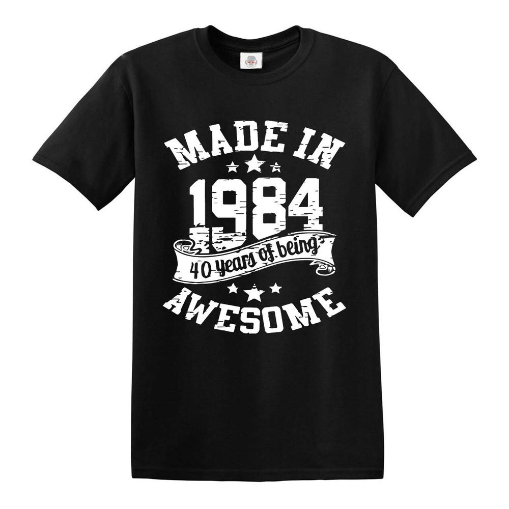 Футболка на 40-летие 'Awesome Made In 1984' Мужская Женская Подарок Топ