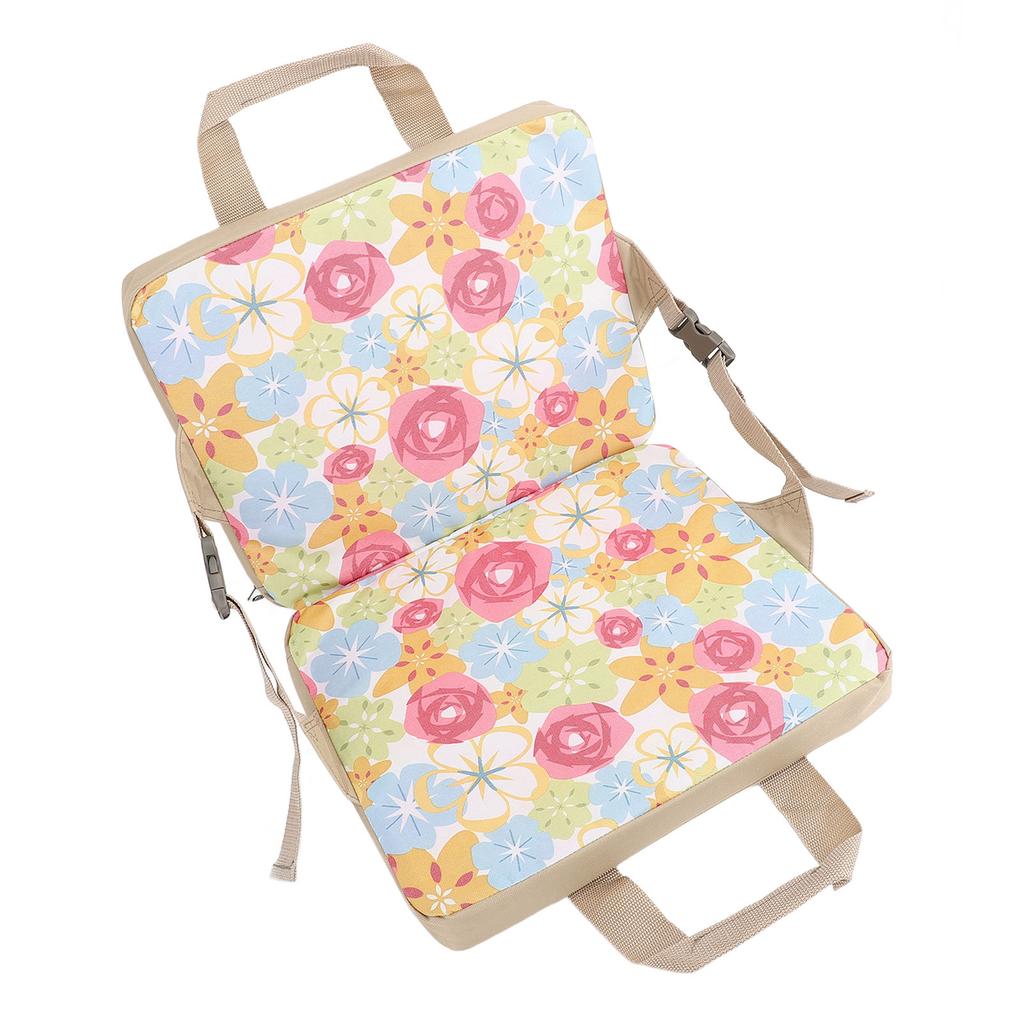 Складной стадионный коврик со спинкой 600D Oxford Fabric Thick Floral Portable Bleacher Chair для детей R