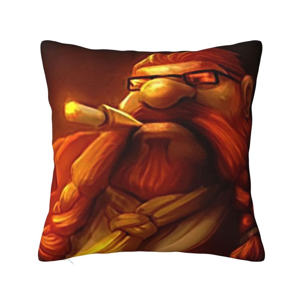 Gragas Alpha Male Square Pillowcase Pillow Cover Polyester Cushion Zip Decorative Comfort Throw Pillow for Home Sofa