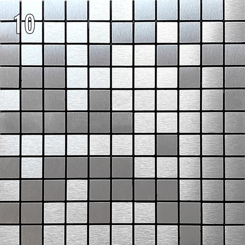 Наклейка на стену из металлической мозаики в европейском стиле, самоклеящаяся настенная плитка, фартук для гостиной, фон для телевизора, настенный декор, мозаичная палочка