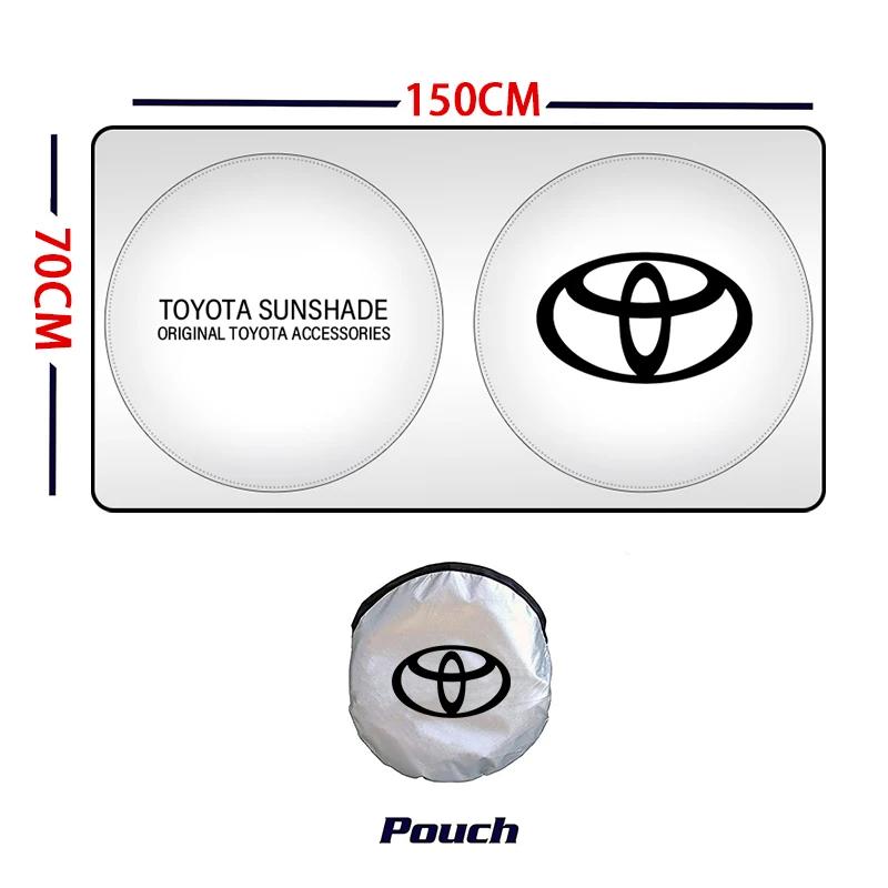 2026 Новое Для Автомобиля Toyota Чехол-Шторка На Лобовое Стекло Козырек Защита от УФ Лучей Аксессуары Для Toyota Corolla Camry rav4 Yaris hilux p