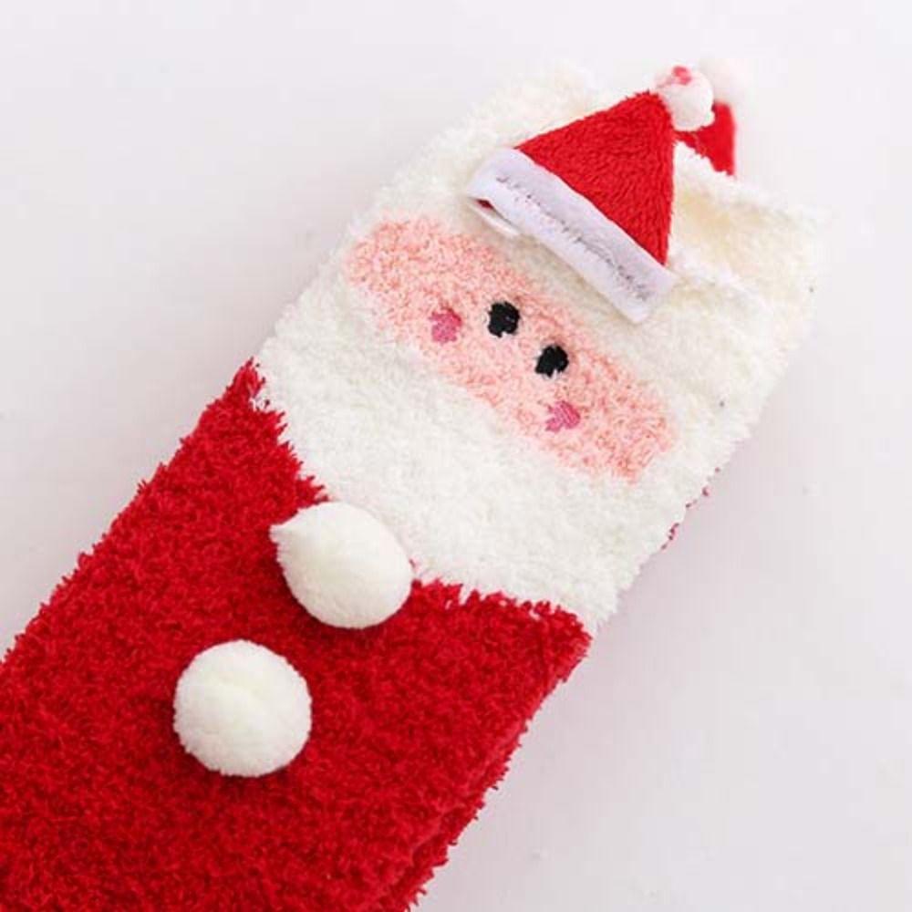 Santa Claus Christmas Stockings Elk Long Tube Socks Fashion Design Cartoon Hosiery  Women