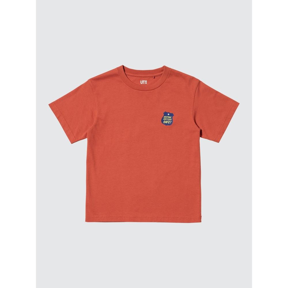 Uniqlo Детская футболка с графикой ZooTopia UT, с коротким рукавом, B