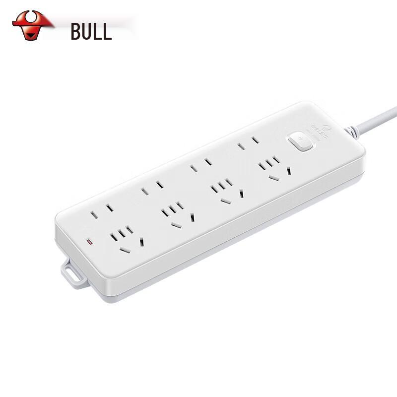 BULL New Standard 8-Outlet Power Strip, 5m Cable
