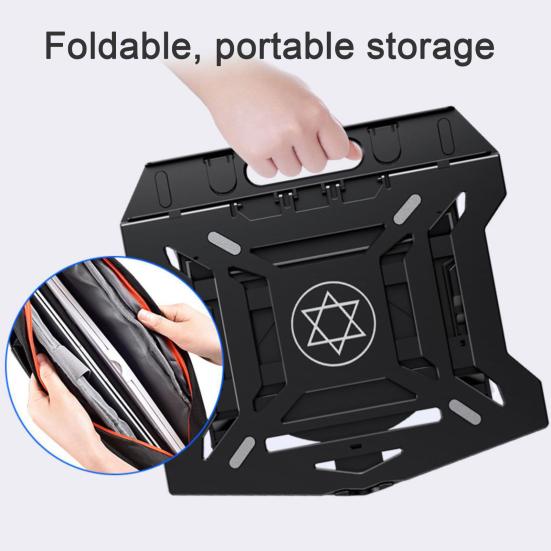 Регулируемая подставка для ноутбука, высокая устойчивость, прочная, несущая способность, компактная, портативная, многоугольная, поворотная, нескользящая подставка для ноутбука