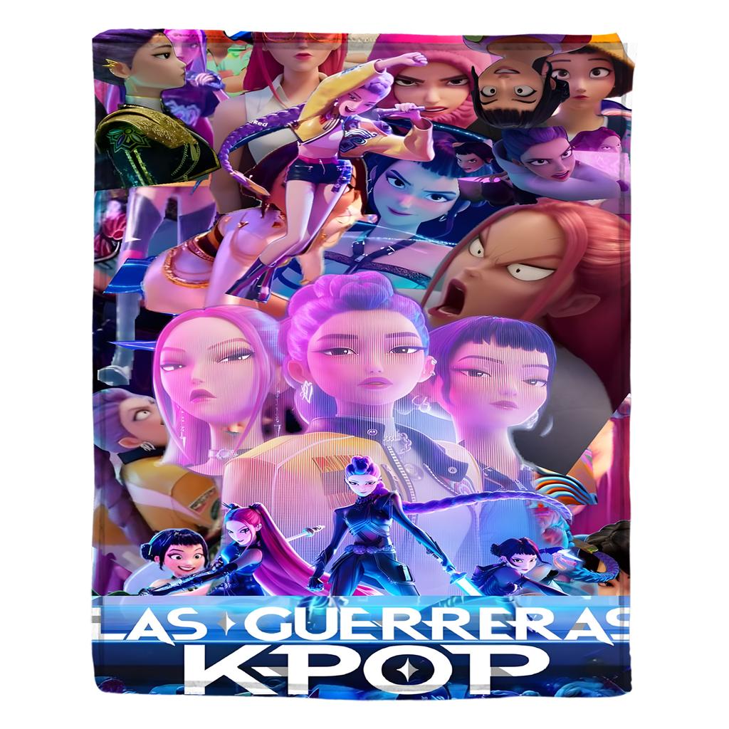 Flannel Digital Printed Blanket Conditioning Blanket Sofa Blanket Girl Gift