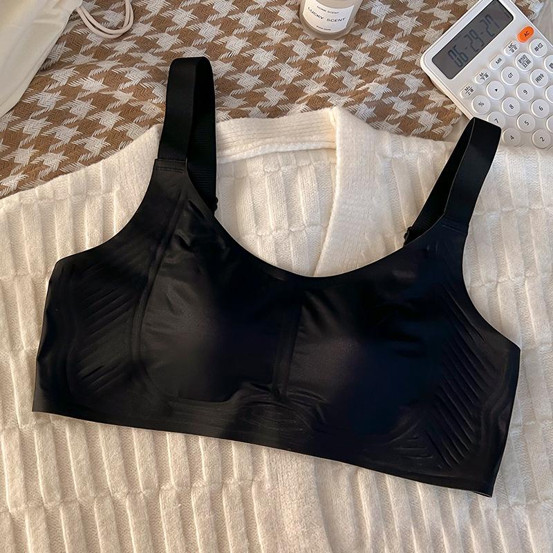 Large Size Women Ultra Thin One Cup Cool Feeling Ultra Thin No Trace Breathable Large Breast and Small Bra