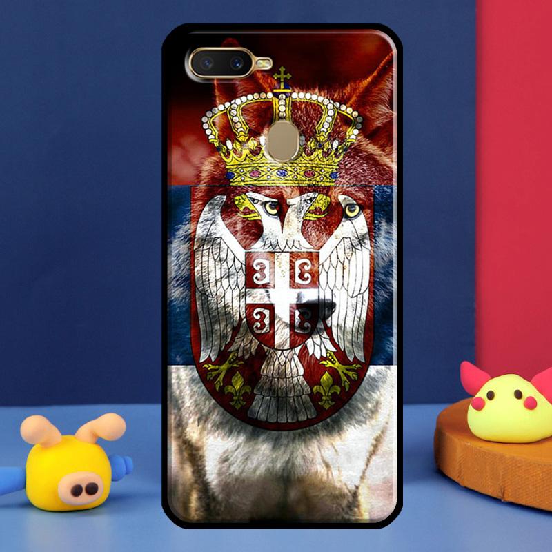 Флаг Сербии Сербский Чехол Для Oppo A16 A76 A96 A58 A78 A98 A5 A9 A91 A15 A17 A77 A52 A72 A74 A94 A54S A57S Чехол