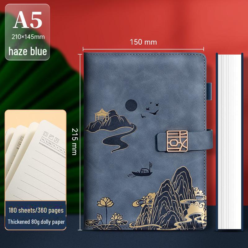 Подарочный набор из блокнотов формата А5 «Культура и творчество» — сувенир в китайском стиле с индивидуальным логотипом