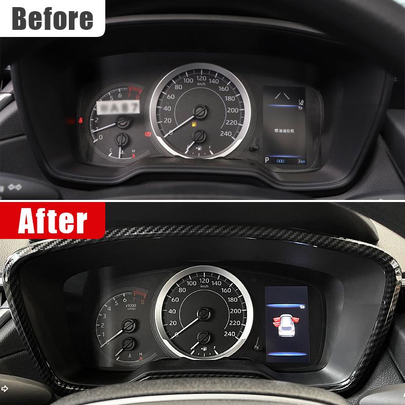For Toyota Corolla Cross XG10 2024 2024 2024 Hybrid ABS Car Instrument Display Speedometer Gauge Cover Case Trim Frame Sticker