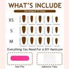 Long sparkling Enchantress blue Valentine's Day heart stripe simple brush European and American INS style hot girl wearing nail tips wholesale
