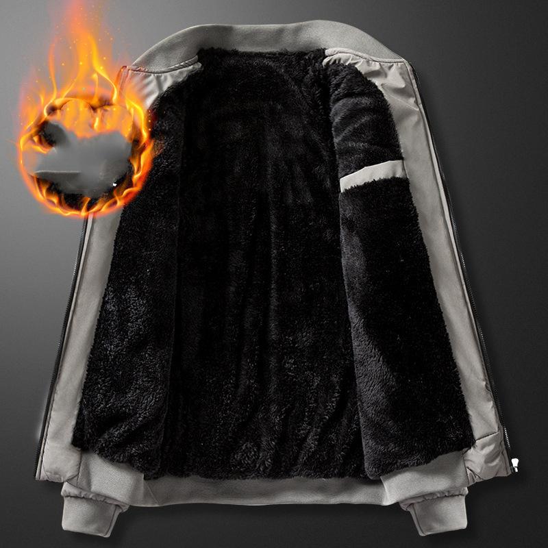 Men's Winter Snow Warm Jacket Standing Collar Thickened Business Warm Tops