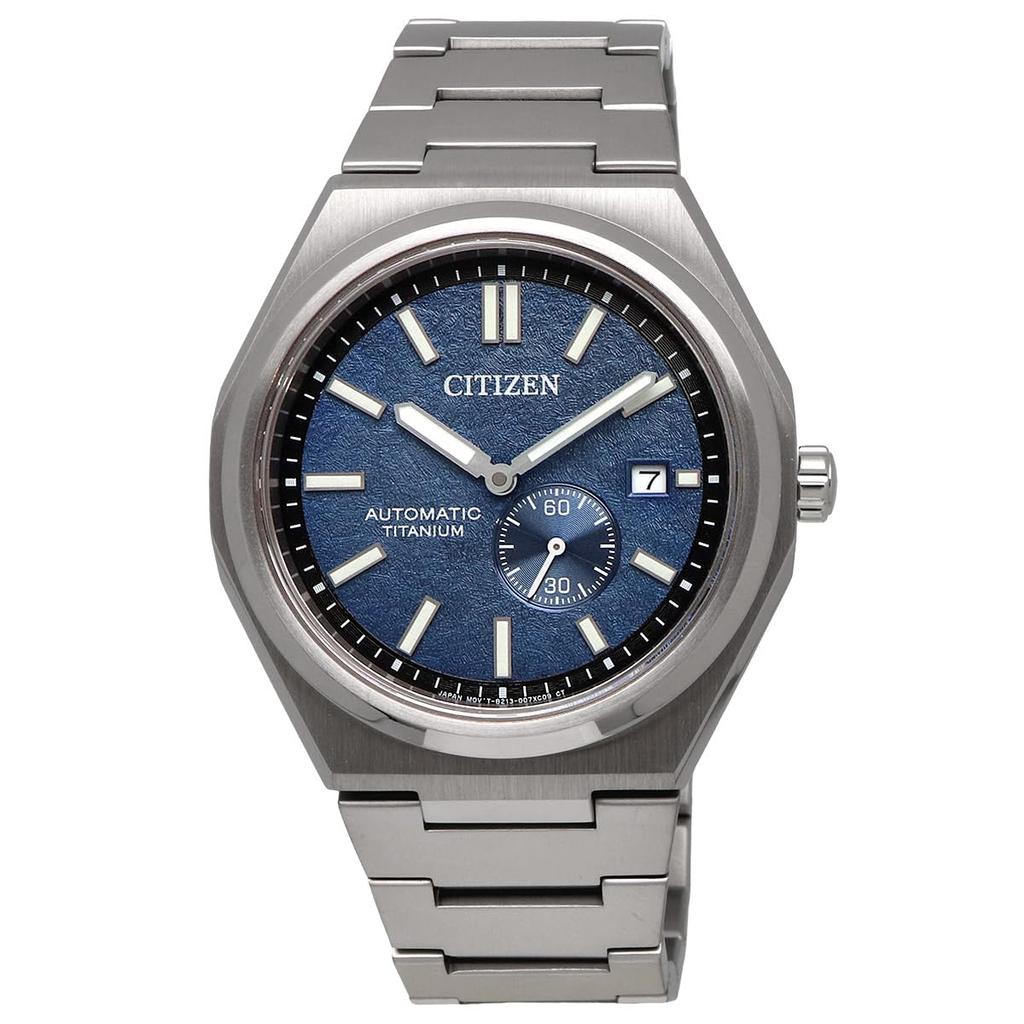 CITIZEN ZENSHIN Collection AUTOMATIC Automatic Watch Super Titanium Sapphire Glass Textured Face Blue Overseas Model [Citizen] Men's NJ0180-80L