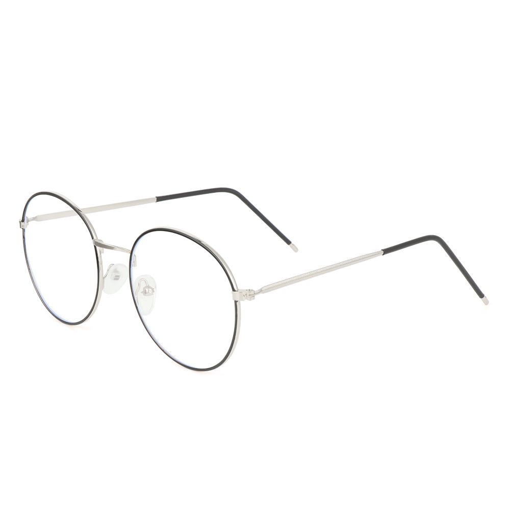 Round Vintage Ultra Light Frame Eyeglasses Protection Metal Glasses Anti-Blue Light Eyeglasses